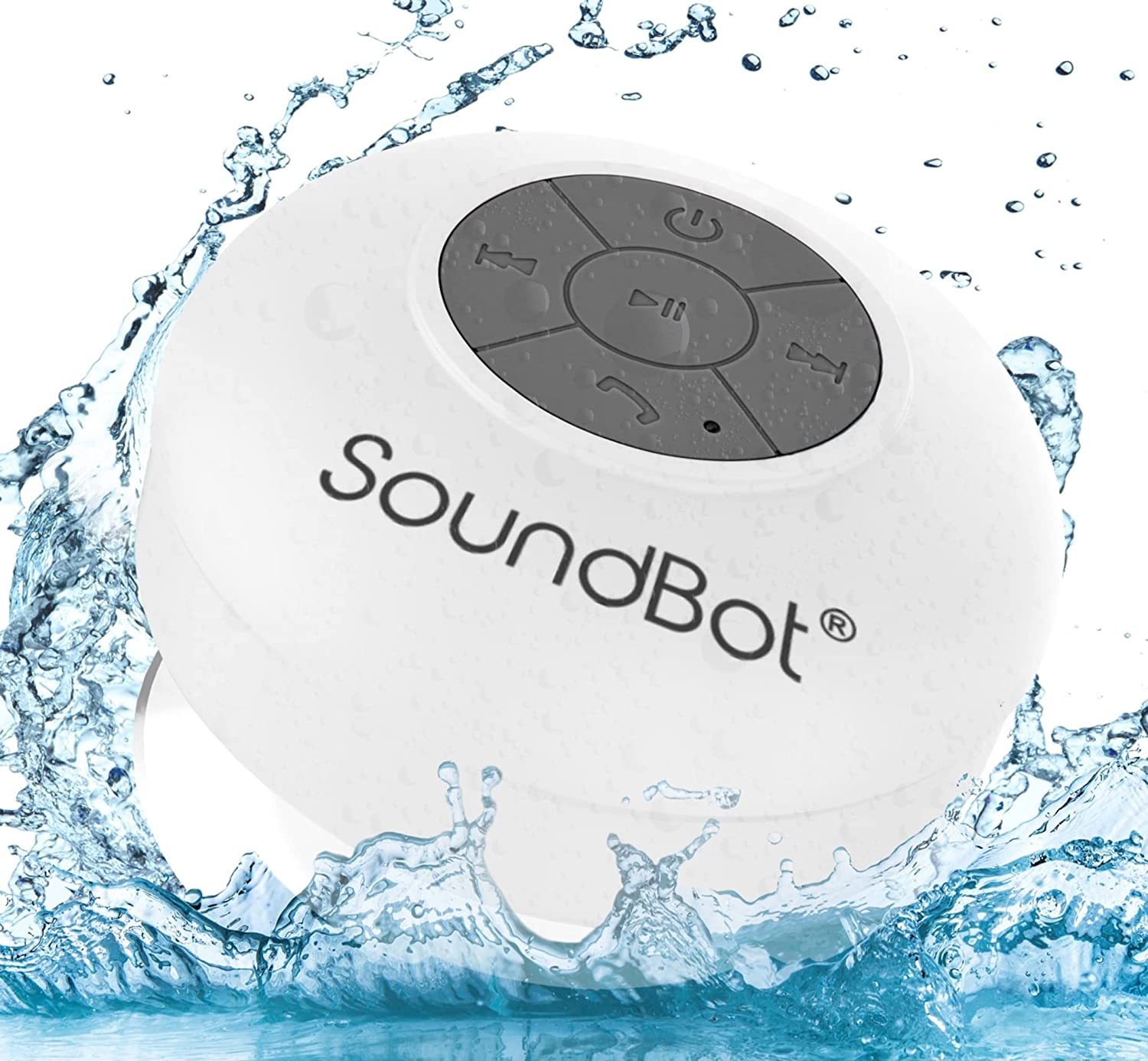The Soundbot Sb510 Hd Water Resistant Bluetooth Shower Speaker (White) F... - $31.92