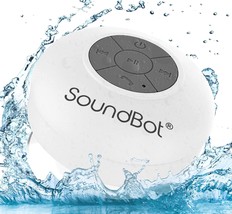 The Soundbot Sb510 Hd Water Resistant Bluetooth Shower Speaker (White) Features - £35.85 GBP