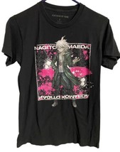 For Fans Nagito Maeda T Shirt Men Size S Black Pink White Graphic Short Sleeve - £9.36 GBP