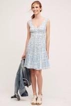 Nwt Anthropologie South Island Blue Printed Dress By Hd In Paris 4 - £52.33 GBP