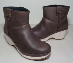 Merrell Size 7.5 M HALENDI BLUFF Espresso Brown Leather Boots New Women&#39;... - £157.48 GBP