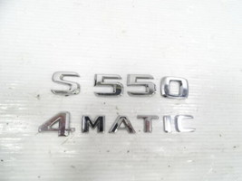 Mercedes W221 S550 emblem set, badge rear, trunk, - $28.04