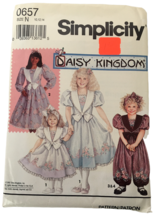 Simplicity Sewing Pattern 0657 Daisy Kingdom Romper Dress Party Girl 10 12 14 UC - £8.83 GBP