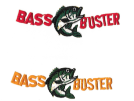 Bass Buster Fishing Patch Iron On or Sew On Hunting Camping - £6.35 GBP