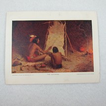 Antique 1903 Print The Historian Native American Indians Stretched Hyde ... - £39.32 GBP