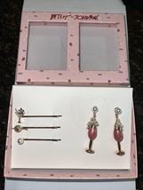 Betsey Johnson Earrings And 3 Hair Clips Set New In Box - £24.89 GBP