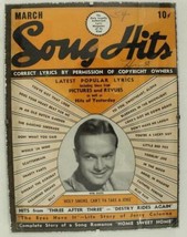 Vintage Sheet Music Song Hits Magazine March Bob Hope Jerry Colonna Life Story - £8.80 GBP