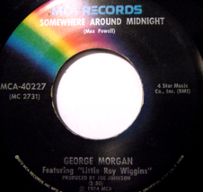 George Morgan-Somewhere Around Midnight / I Never Knew Love-45rpm-1974-NM - £9.99 GBP