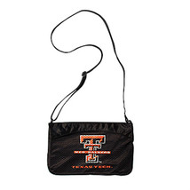 Texas Tech University Black Real Jersey Material Mini Purse With Texas T... - £13.64 GBP