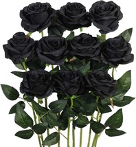 Luyue 10Pcs Artificial Roses Flower With Stems Slik Fake Flowers Bouquet - $41.94