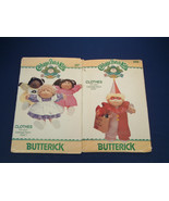 Vintage Butterick cabbage patch kids clothes patterns 999 and 331 clown,... - $19.75