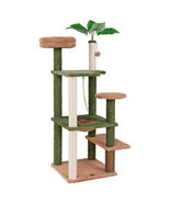 Multilevel Cat Tree with Scratching Posts and Rope Plush Perch Toy Bed - $1,744.94 MXN