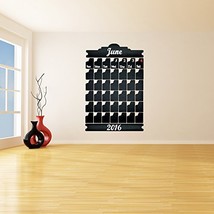 ( 54&#39;&#39; x 79&#39;&#39; ) Monthly Blackboard Vinyl Wall Decal Calendar / Chalkboar... - $103.44