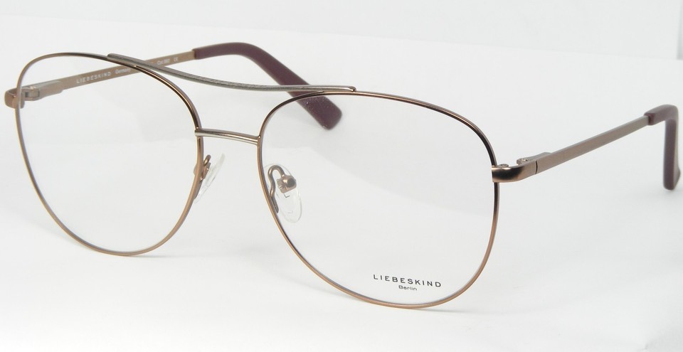 LIEBESKIND BERLIN 11024 980 LIGHT BROWN / SILVER EYEGLASSES 56-15-135mm ... - $115.77