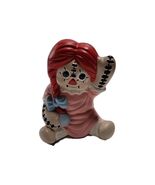 Vintage Raggedy Ann Ceramic Figurine From 1974 Hand Painted Joyce 6 Inch... - $10.89