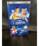 Disney’s Cinderella VHS Video Tape Platinum Special Edition RARE - £9.73 GBP