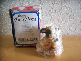 1994 Mary Moo Moo’s “I Live Moo” Girl Cow Figurine  - £11.79 GBP