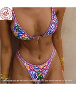Sexy High Waist Bikini Set: Women&#39;s Summer Swimsuit For Women with Print - £19.91 GBP