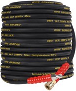 Biswing Pressure Washer Hose 50Ft With 3/8 Inch Quick Connect, High, 400... - $60.99