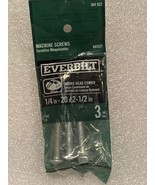 Everbilt Machine Screws 3 PK 1/4&quot; -20 X 2-1/2&quot; Round Head Combo *NEW* fff1 - $149.77 MXN