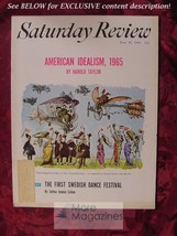 Saturday Review June 26 1965 Harold Taylor Luther Evans Kenneth Rexroth - $10.80