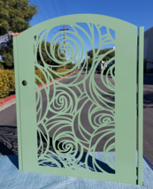 Metal gate, Modern Metal Gate , Custom Art Pedestrian Walk Thru Entry Ir... - $1,349.00