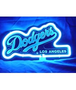 MLB Dodgers Los Angeles 3D Beer Bar Neon Light Sign 11&quot; x 6&quot; - £155.58 GBP