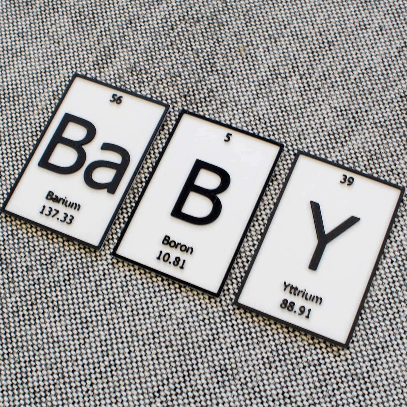 Primary image for BaBY | Periodic Table of Elements Wall, Desk or Shelf Sign