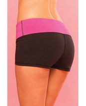 Pink Lipstick Fitness Yoga Short Reversible Support &amp; Compression S - L - £11.98 GBP