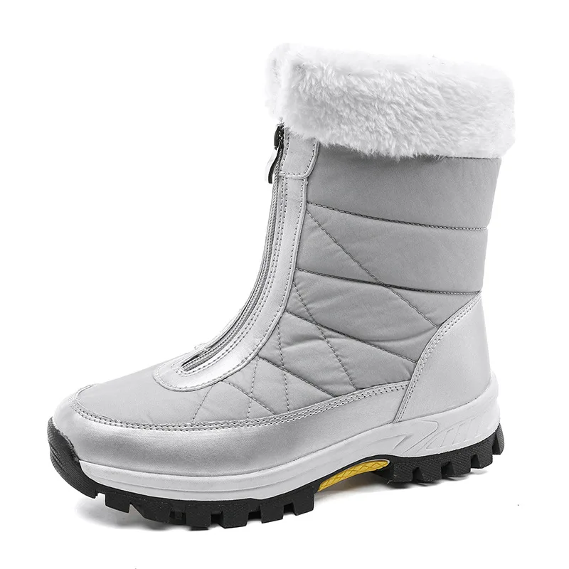 Winter Fashion Women&#39;s Boots Plush Keep Warm Flat Lady Footwear Comfy Platform N - £52.09 GBP