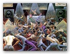 Bruce Teleky Jump Off by Frank Morrison 7.5"x10" Art Print Poster - $6.44