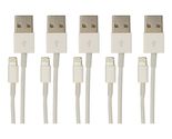 VisionTek Lightning to USB White 1 Meter Cable, 5 Pack - 900759 - $35.69