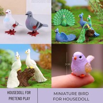 1Pc Miniature Bird, Miniature Pigeon, Miniature Peacock, Miniature Albin... - $7.00