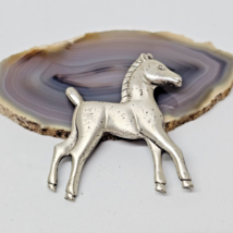 925 Sterling Silver - Vintage Signed LANG Horse Animal Brooch Pin - £20.00 GBP