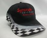 Syncrude UE-1 Project Hat Black Checkered Hook Loop Baseball Cap - £15.62 GBP