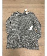 Stitch and Knot Womens Grey Sweater Small Studded Collar New with Tags - $342.12 MXN
