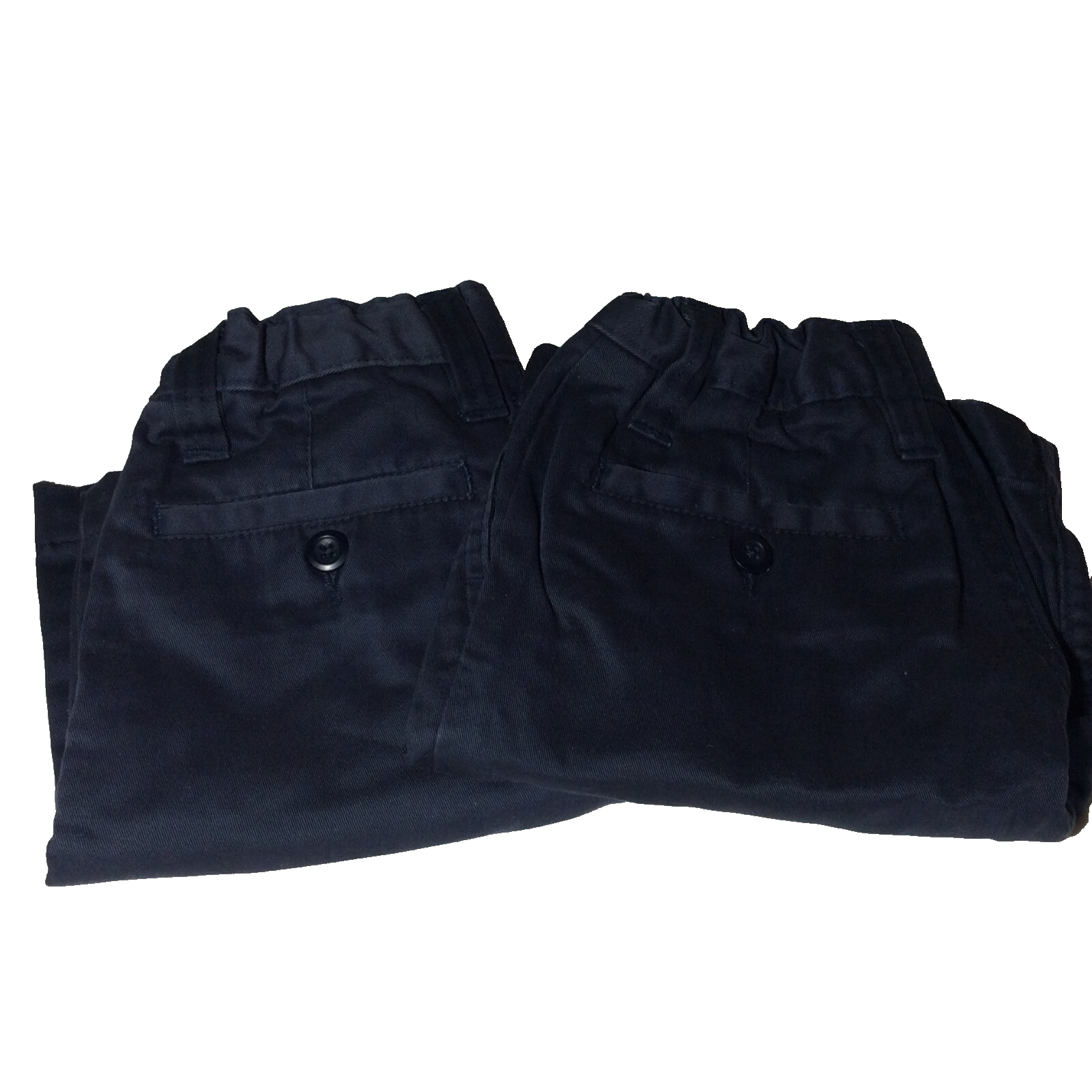 Old Navy Boys Chino Shorts Size 6 Adjustable Waist Blue Uniform Lot of 2 - $12.00
