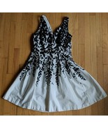 Gorgeous Lauren Ralph Lauren Floral Dress White Black Size 10 U4 - $35.58
