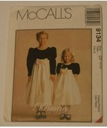 McCalls Sewing Pattern # 9134 Childrens and Girls Dresses Uncut - $4.99