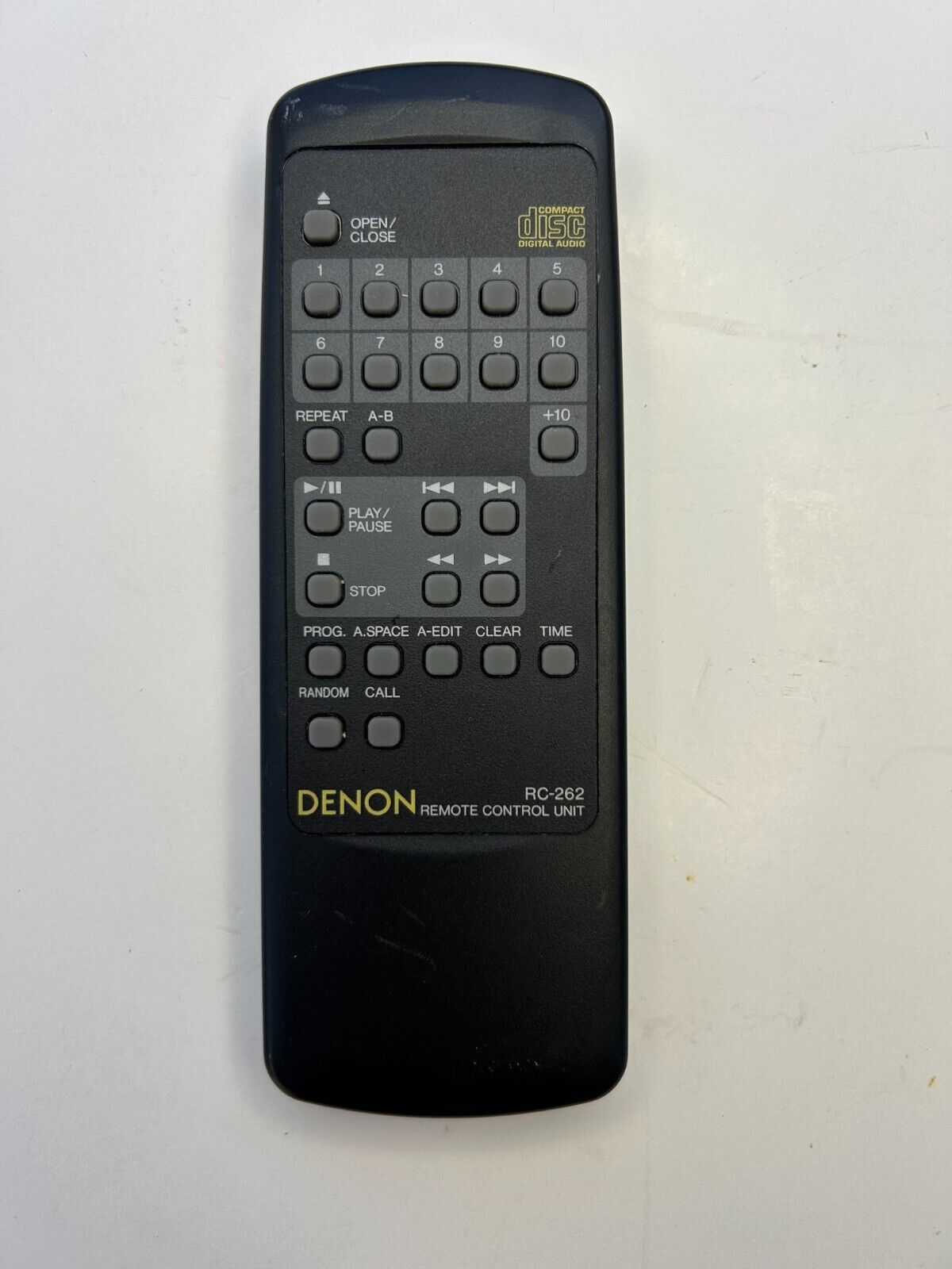 Denon RC-262 Remote Control, Black - OEM for CD Player DCD335, DCD425  			