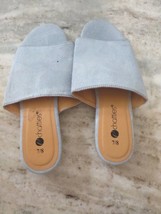 Chatties Size 7/8 Blue Suede Sandals - £14.92 GBP