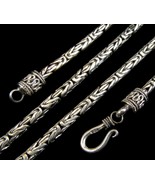  3MM Handmade Solid 925 Sterling Silver Balinese BYZANTINE Chain Necklac... - £36.01 GBP+