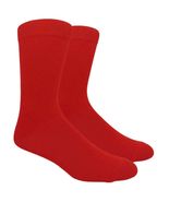Red Fit Men&#39;s Solid Color Socks Plain - £11.73 GBP