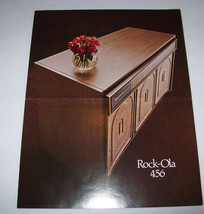 Rock Ola Model 456 Console Original Jukebox Sales Flyer Brochure 1975 - £24.02 GBP