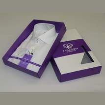 Mens 100% Linen Summer Shirt J.Valintin Turkey-Usa High Collar OBR78-01 White image 11