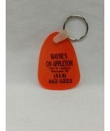 Orange Wayne&#39;s On Appleton Promotional Milwaukee WI Keychain 2&quot; - $12.87
