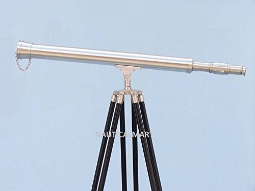 Floor Standing Brushed Nickle Harbor Master Telescope 60