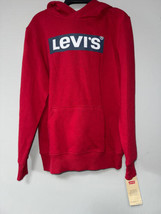 MSRP $44 Levi&#39;s Boy Logo Graphic Hoodie Red Size Large - $31.68