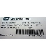 CUTLER HAMMER HTM-01 HEATER MODULE, OVERLOAD RELAY - NEW IN BOX - $3,728.87 MXN