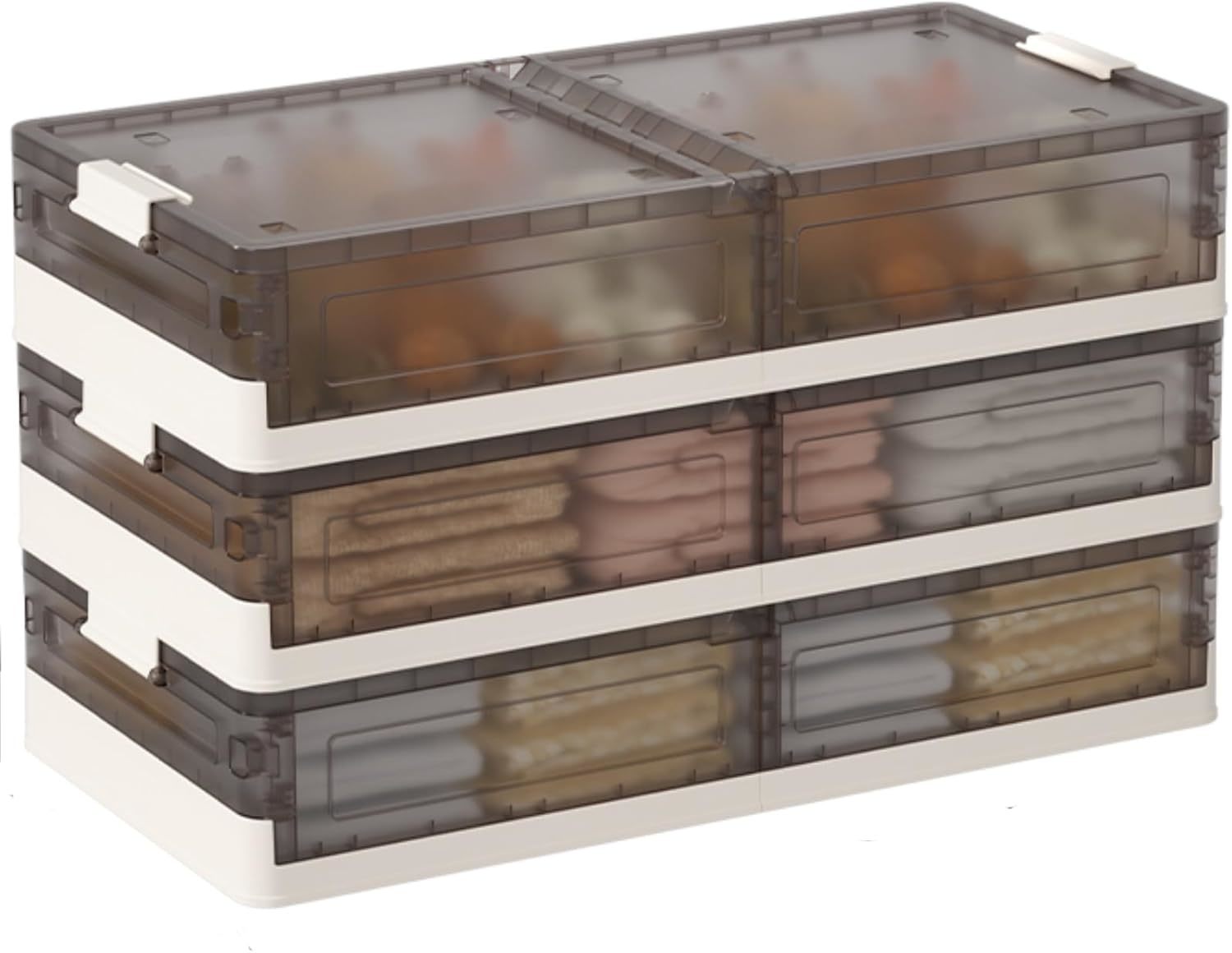 Under Bed Storage Containers - 3Pack, Stackable Under Bed Rolling, And D... - $142.99